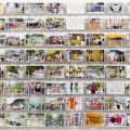 Documents du Tahiti, postcard installation, 102x294 cm, 2010-16.