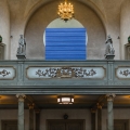 Rickard Sollman, The sibling (blue). Installation in  church Hedvig Eleonora, Stockholm, 2014