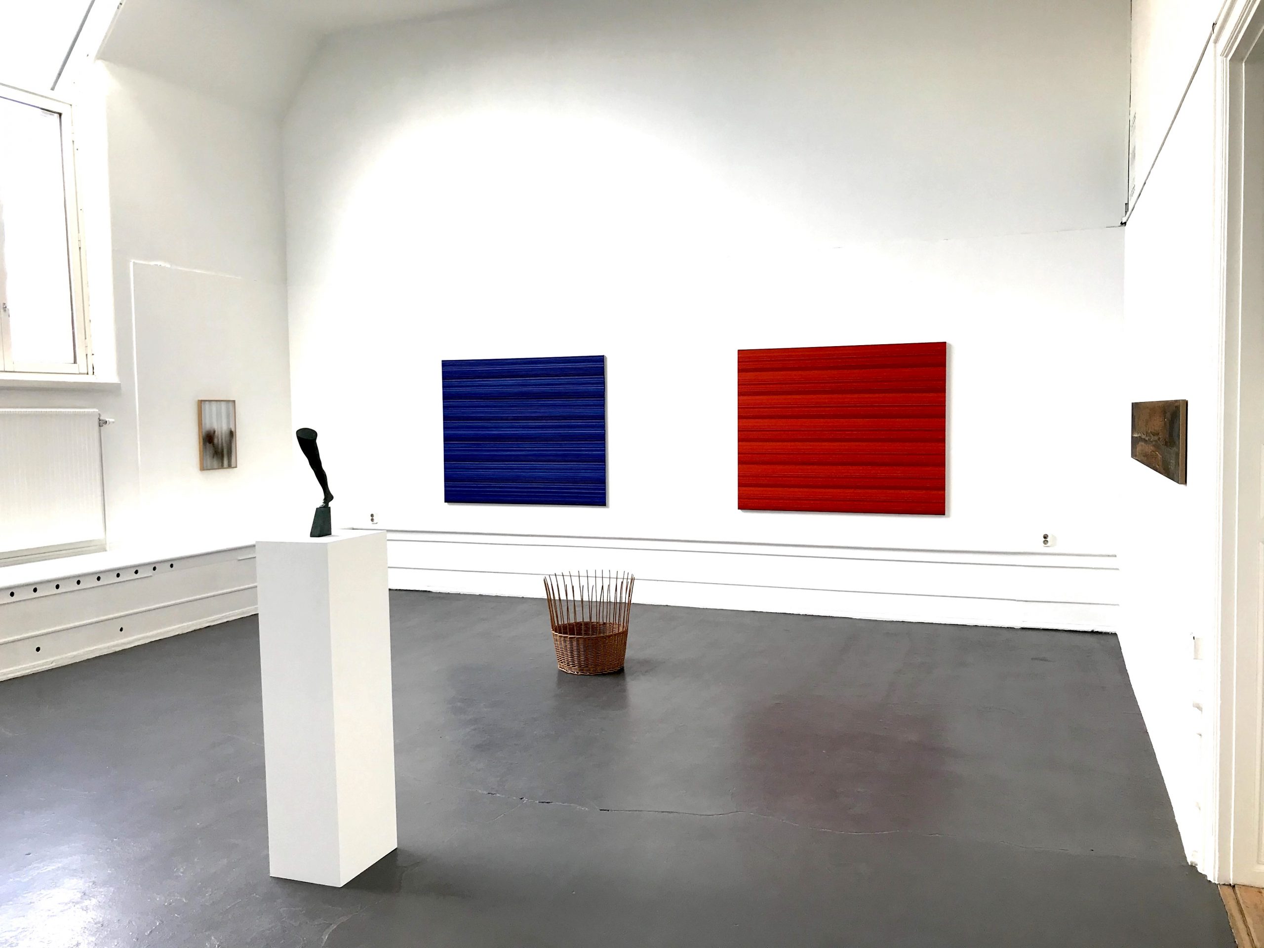 Ande och Materia / Mind and Matter, april 2020. Installation view. Rickard Sollman, Fredrik Wretman, Jakob Solgren