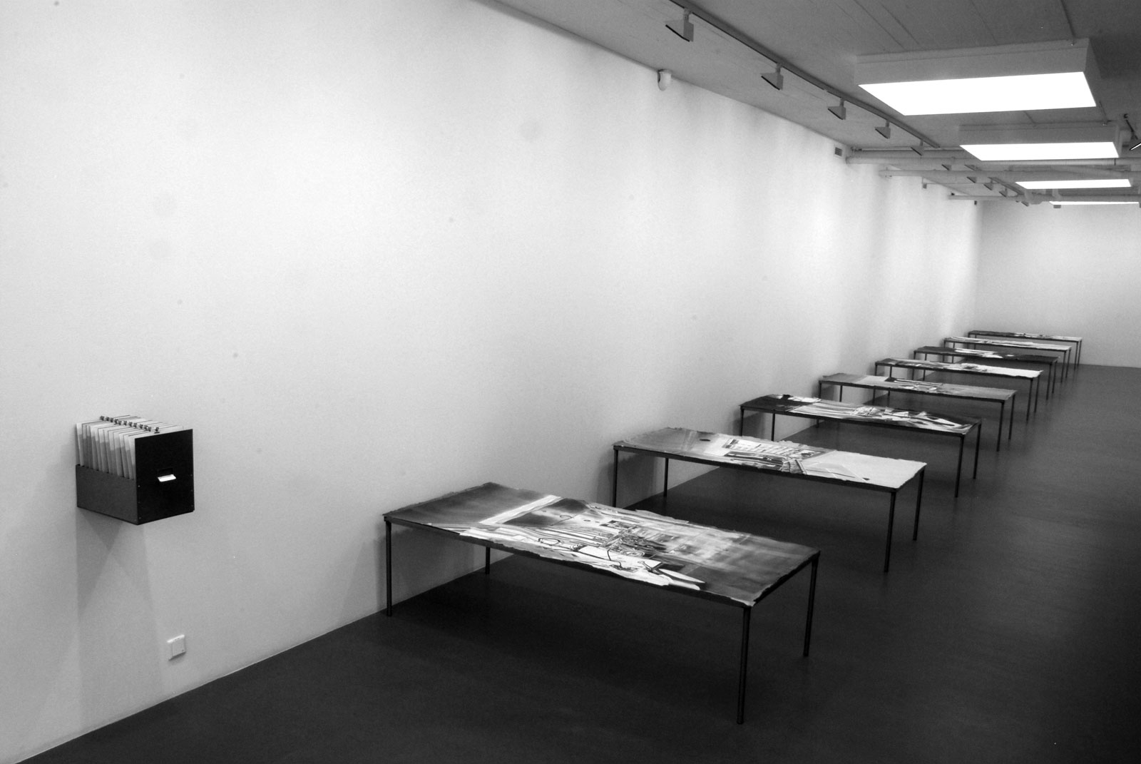 Kristina Bength, "Amanda Kristina Pedersen's Physiognomical Inquiries" 2011, Installation view, 2011