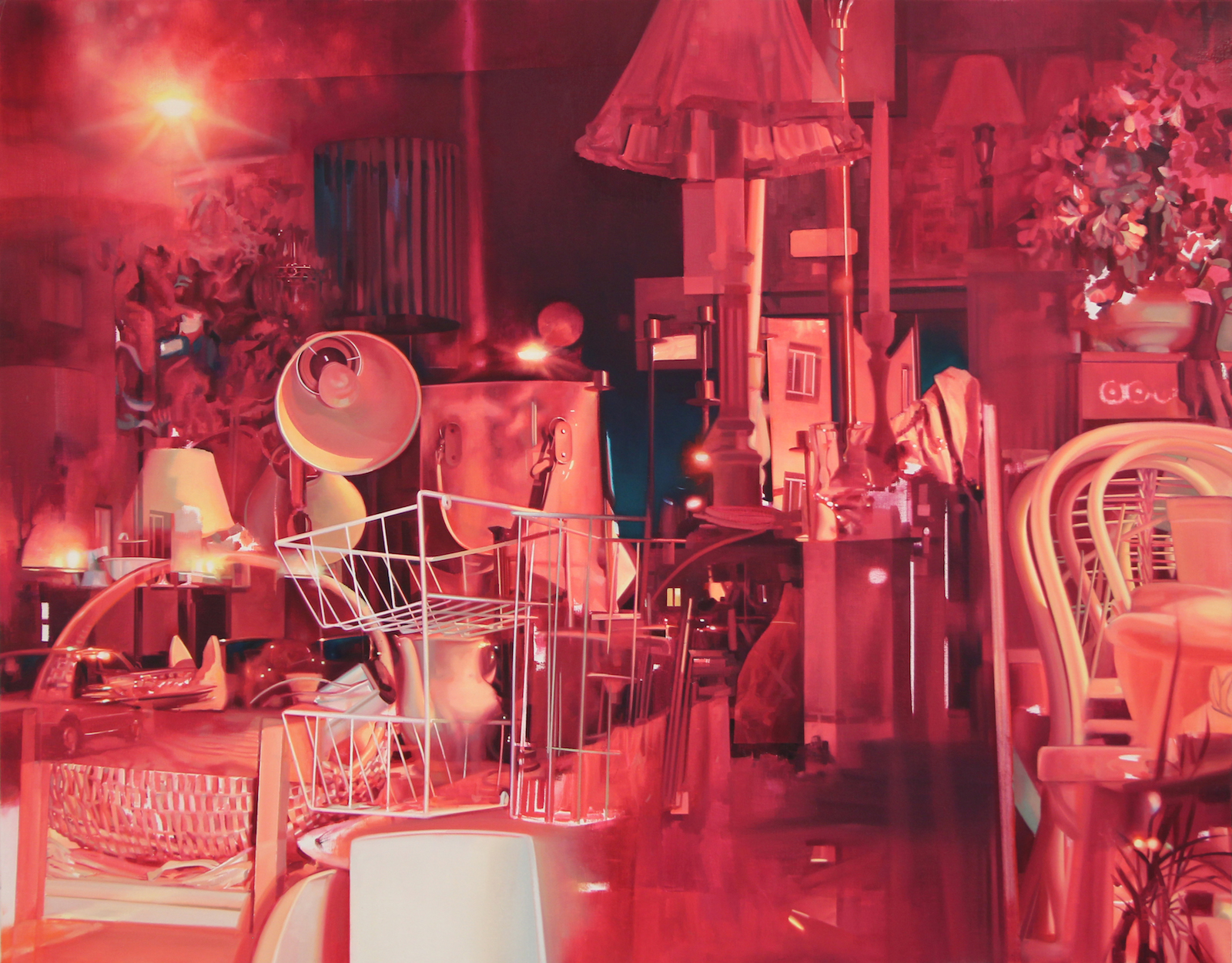 Pauliina Pietilä, "Ronnebygatan" (Ronneby Street), 2015, oil on canvas, 130 x 160 cm