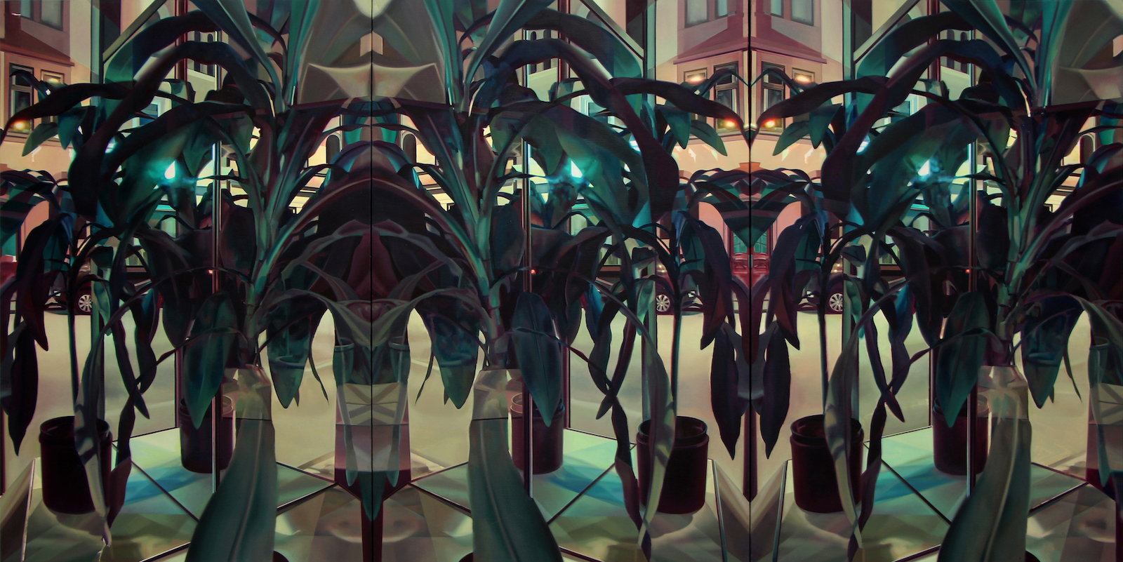 Pauliina Pietilä, "Ingången" (Entrance), oil on canvas, 120 x 210 cm