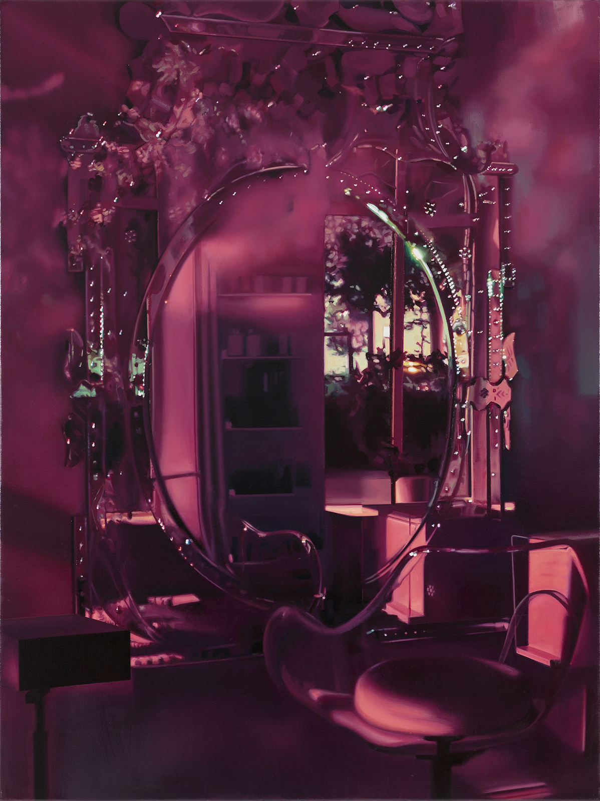 Pauliina Pietilä, "Spegeln" (The Mirror), oil on canvas, 120 x 90 cm