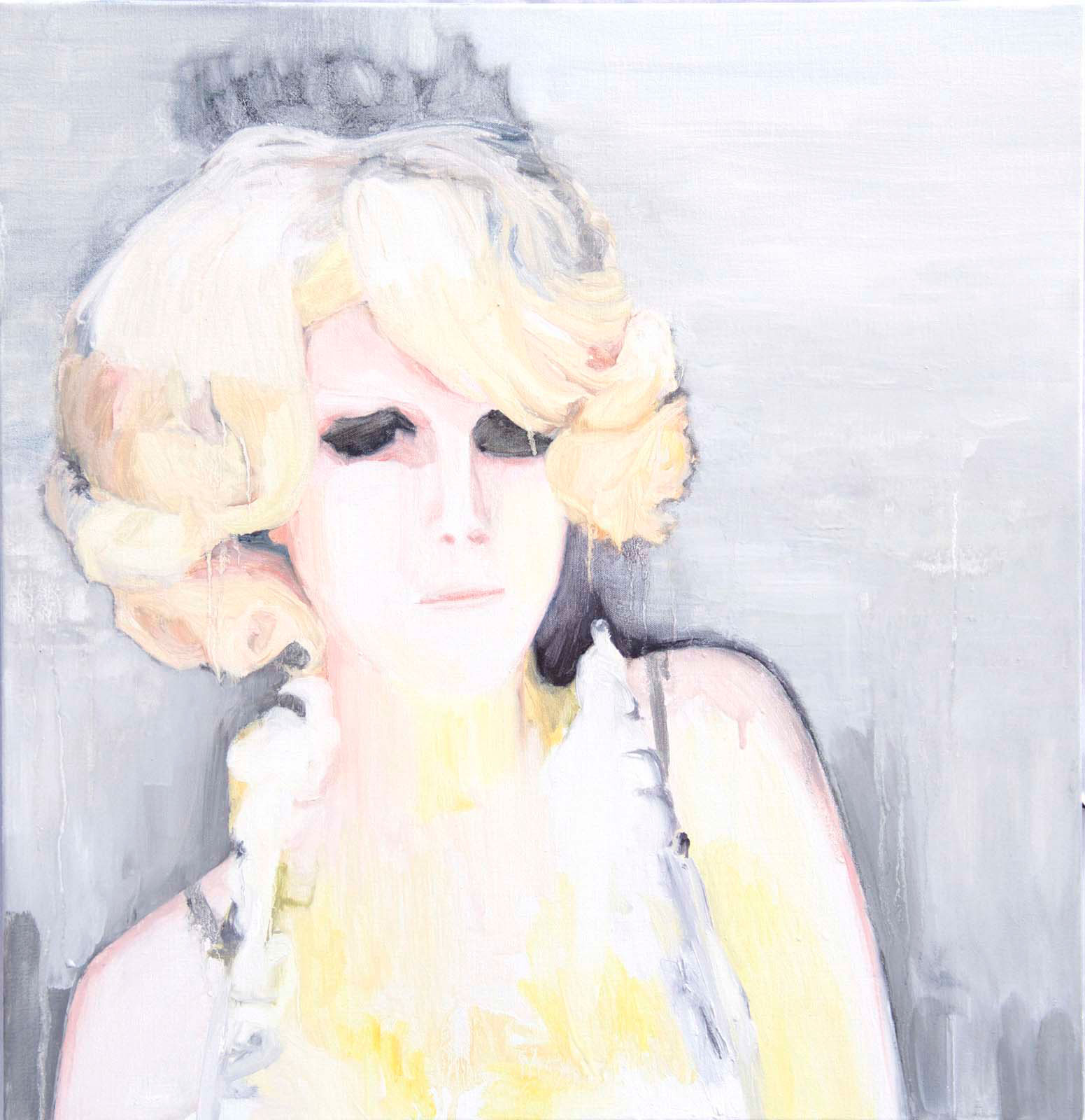 Johanna Fjaestad, "Blue Jeans", 2016, oil on canvas, 62 x 60 cm