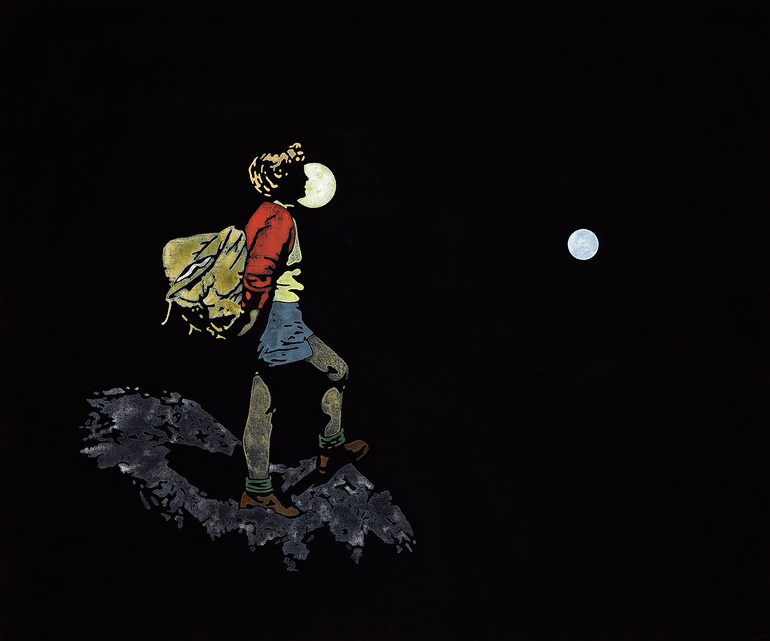 Henrik Samuelsson, "Floating Dialects, 2012, mixed media on canvas, 50 x 60 cm