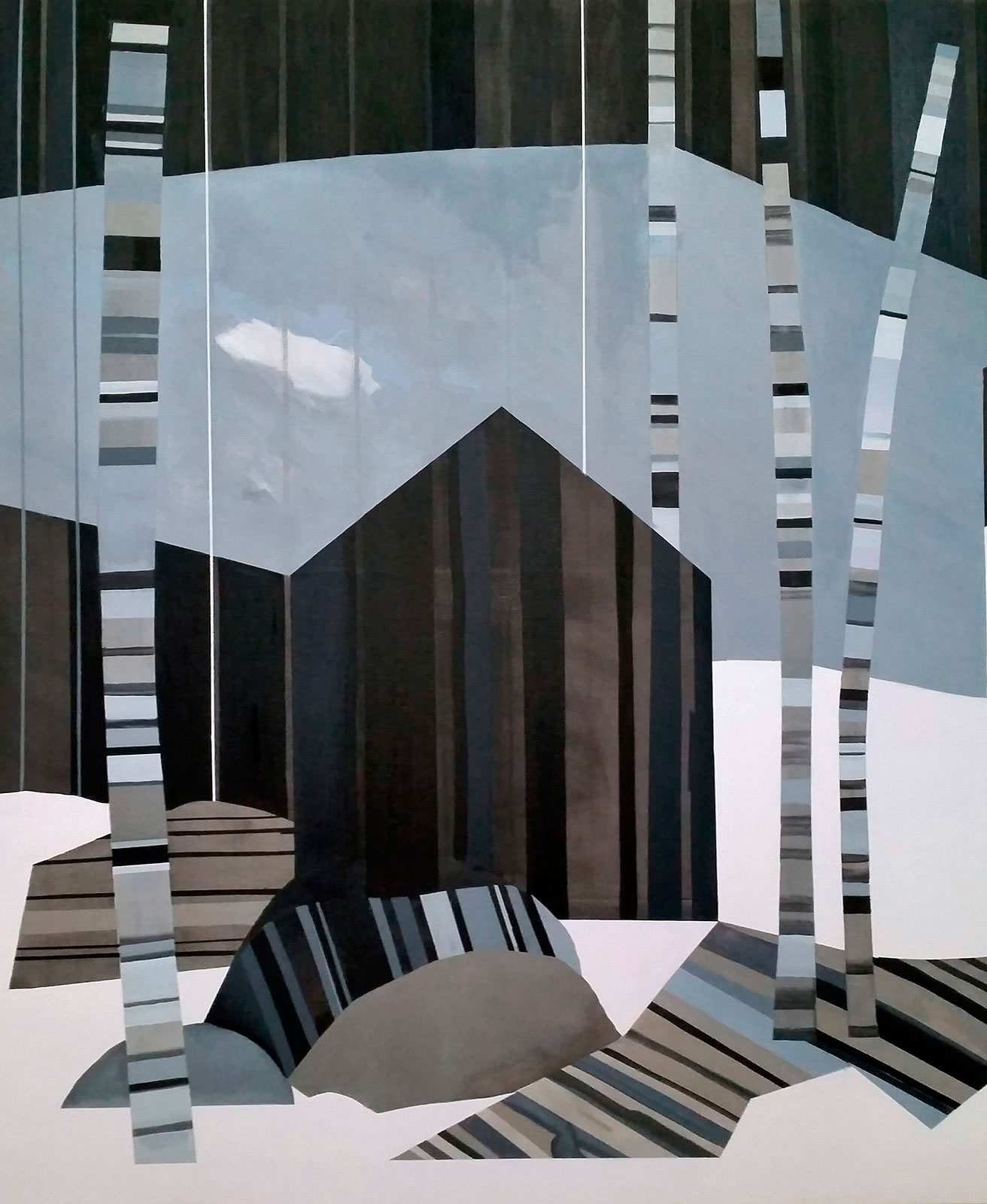 Hillevi Berglund, "Kvällning" (Night Time), 2016. Oil on canvas, 112 x 90 cm