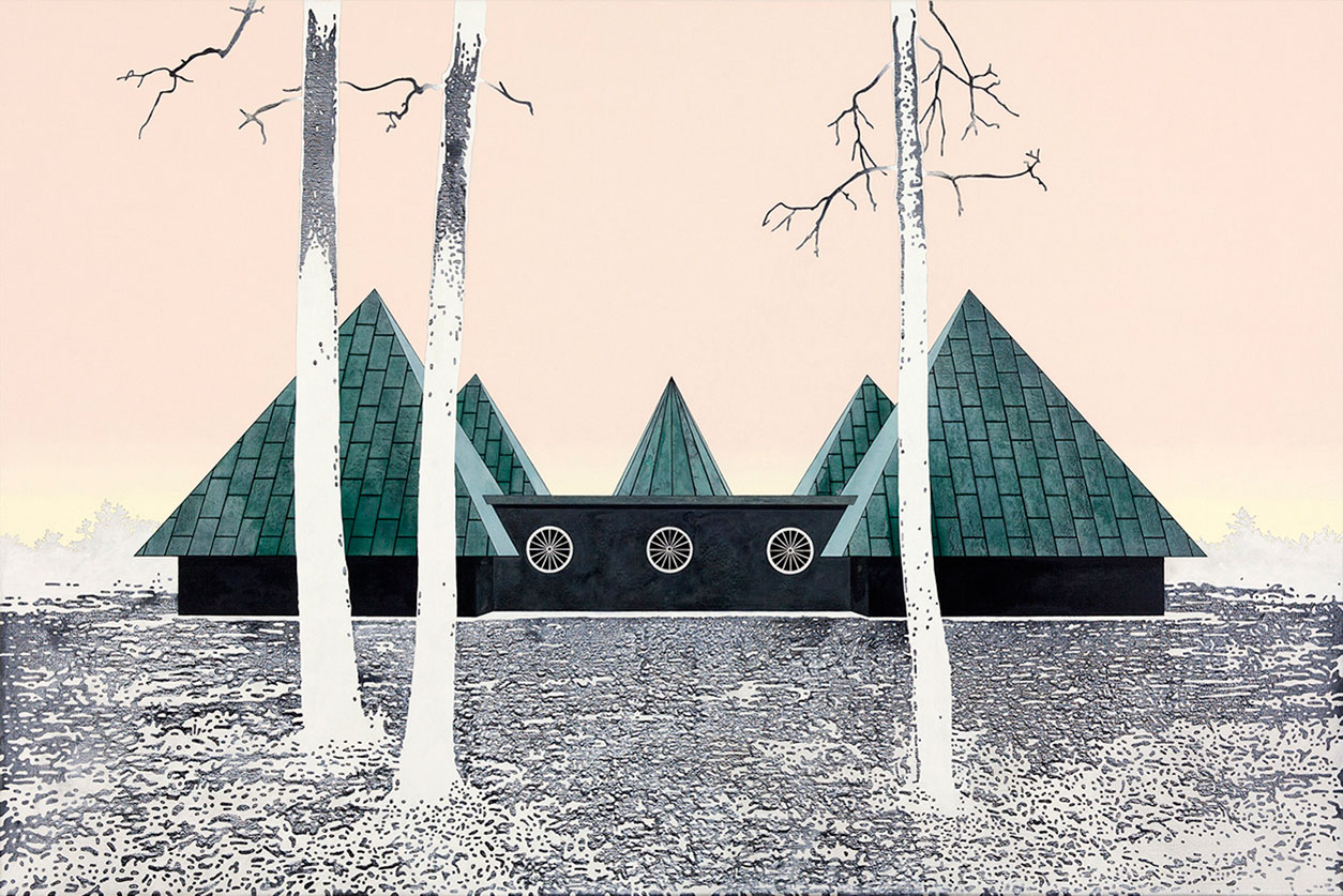 Henrik Samuelsson, "Slow Vibe", 2014 . Mixed media on canvas, 100 x 150 cm