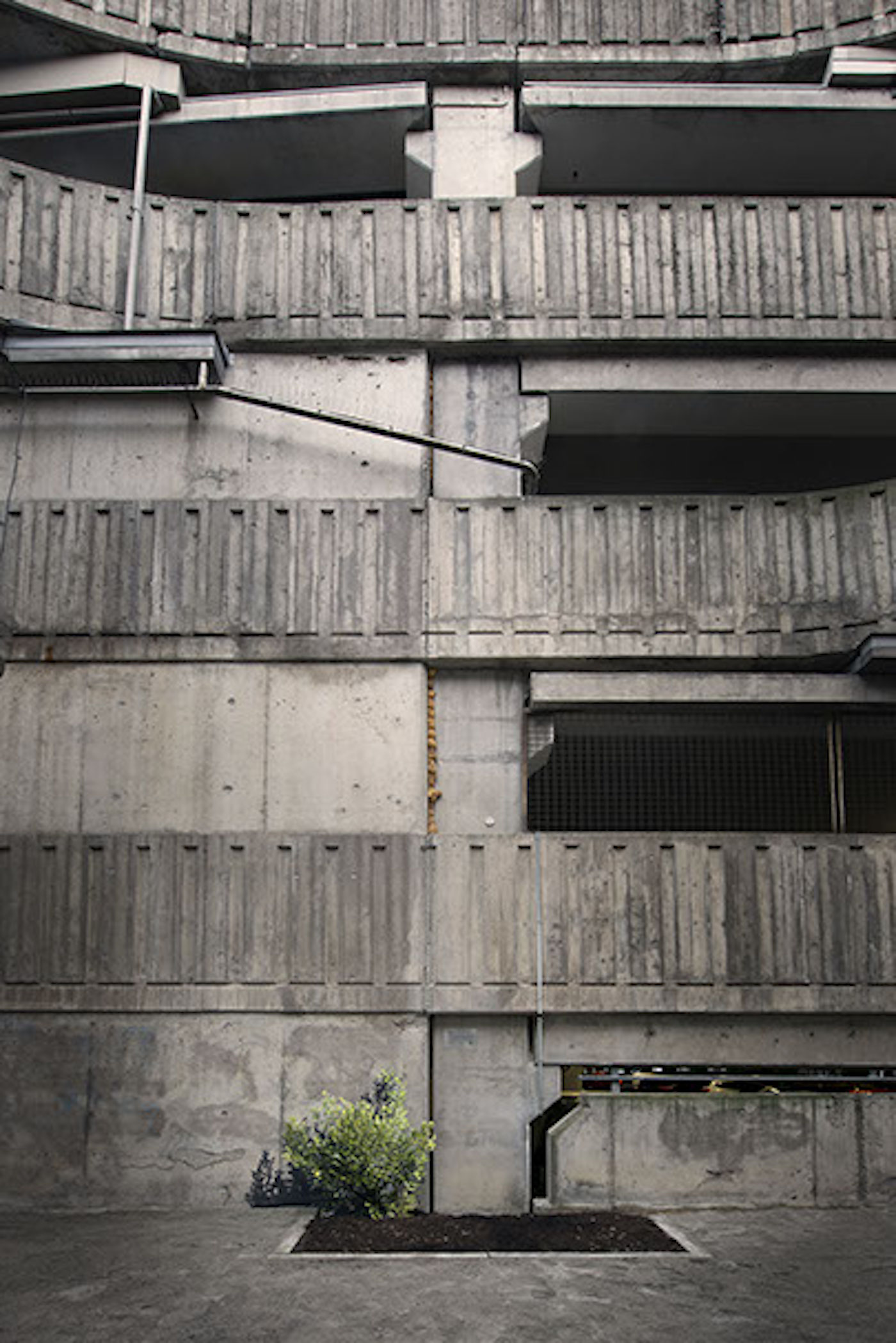 Andreas Johansson, "Eternal Sunlight", 2016, site-specific work on a parking garage in Norrköping.