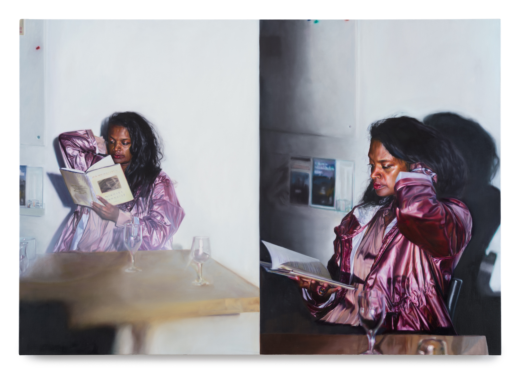 From the series: "YL" (2020 - 2021).
Anusha x 2, 2021. Oil on canvas, 90 x 130 cm. Photo: Jean Baptiste Béranger