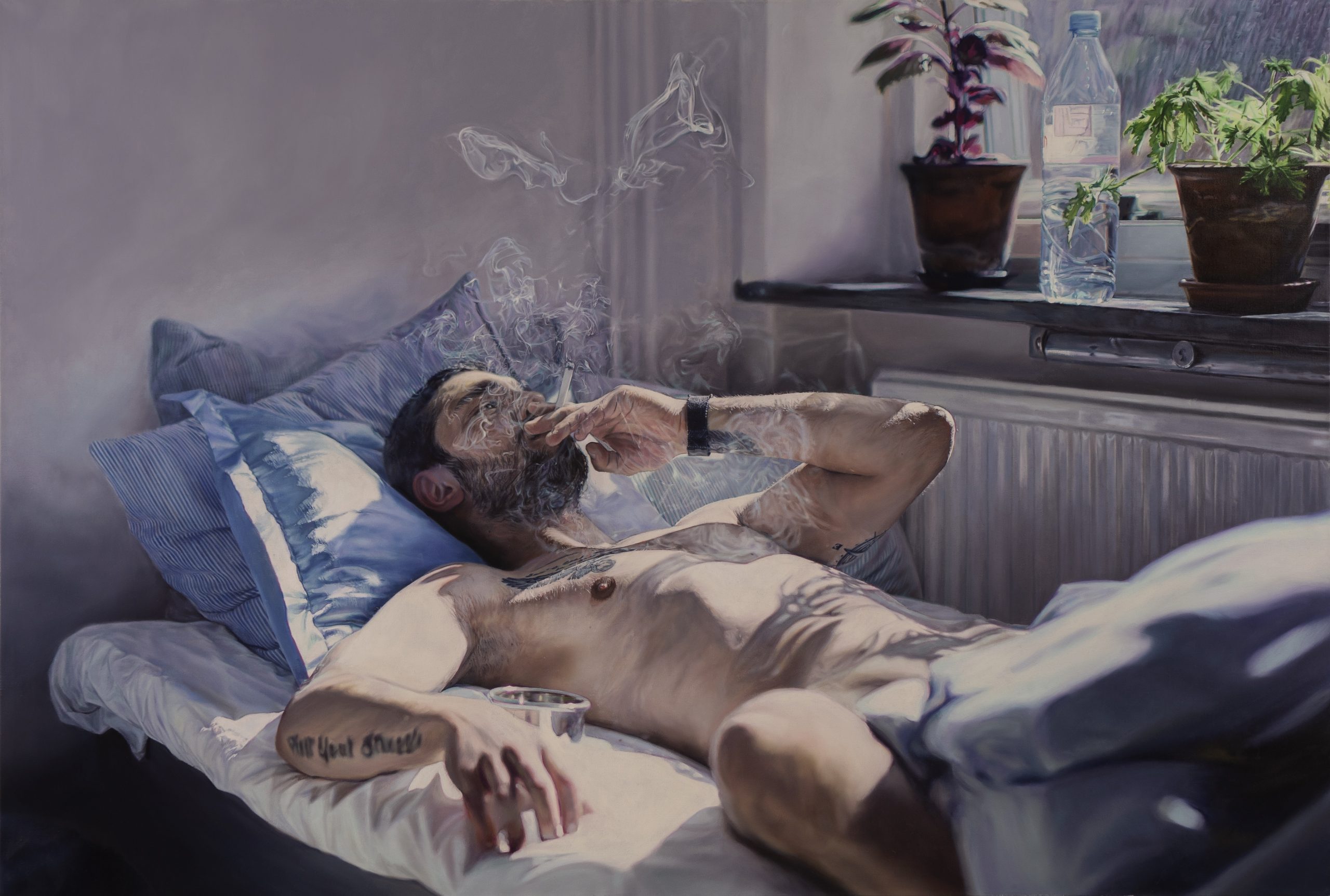 From the series "INTERIOR" (2017 - 2019).
Afternoons Drottninggatan (Eftermiddag Drottninggatan), 2019, oil on canvas, 88 x 130 cm. Photo: Jean Baptiste Béranger