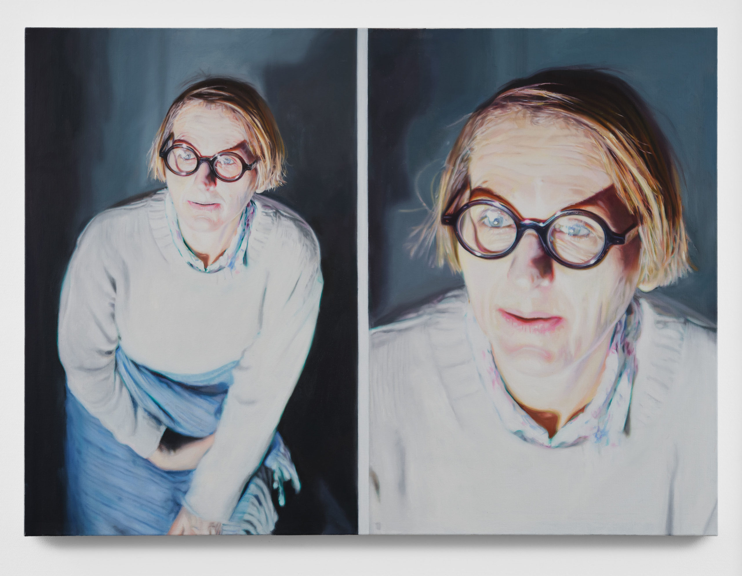 From the series: "YL" (2020 - 2021).
Sekunderna, 2021. Oil on canvas, 90 x 130 cm. Photo: Jean Baptiste Béranger