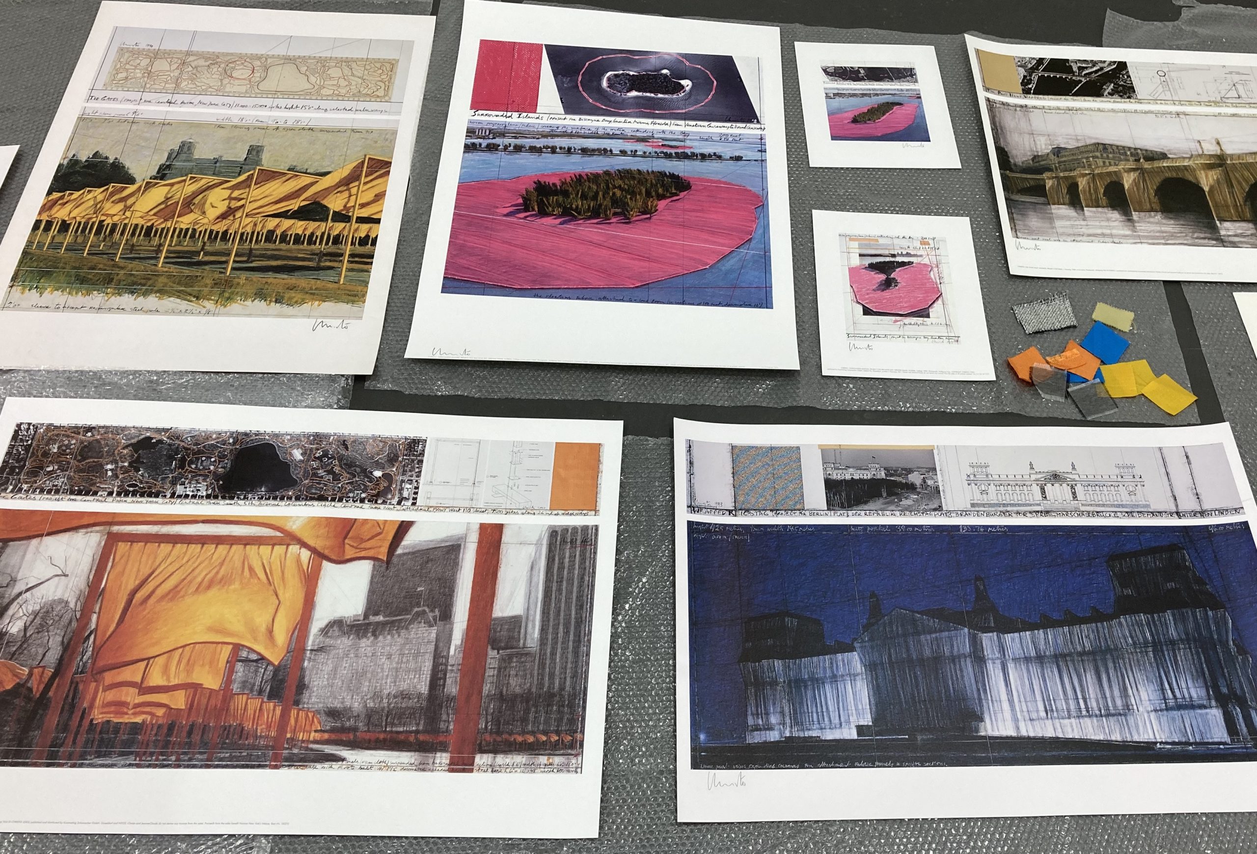 Christo & Jeanne Claude, ”Overview of Realized Projects” in fine art prints 4/2 – 27/2 2021