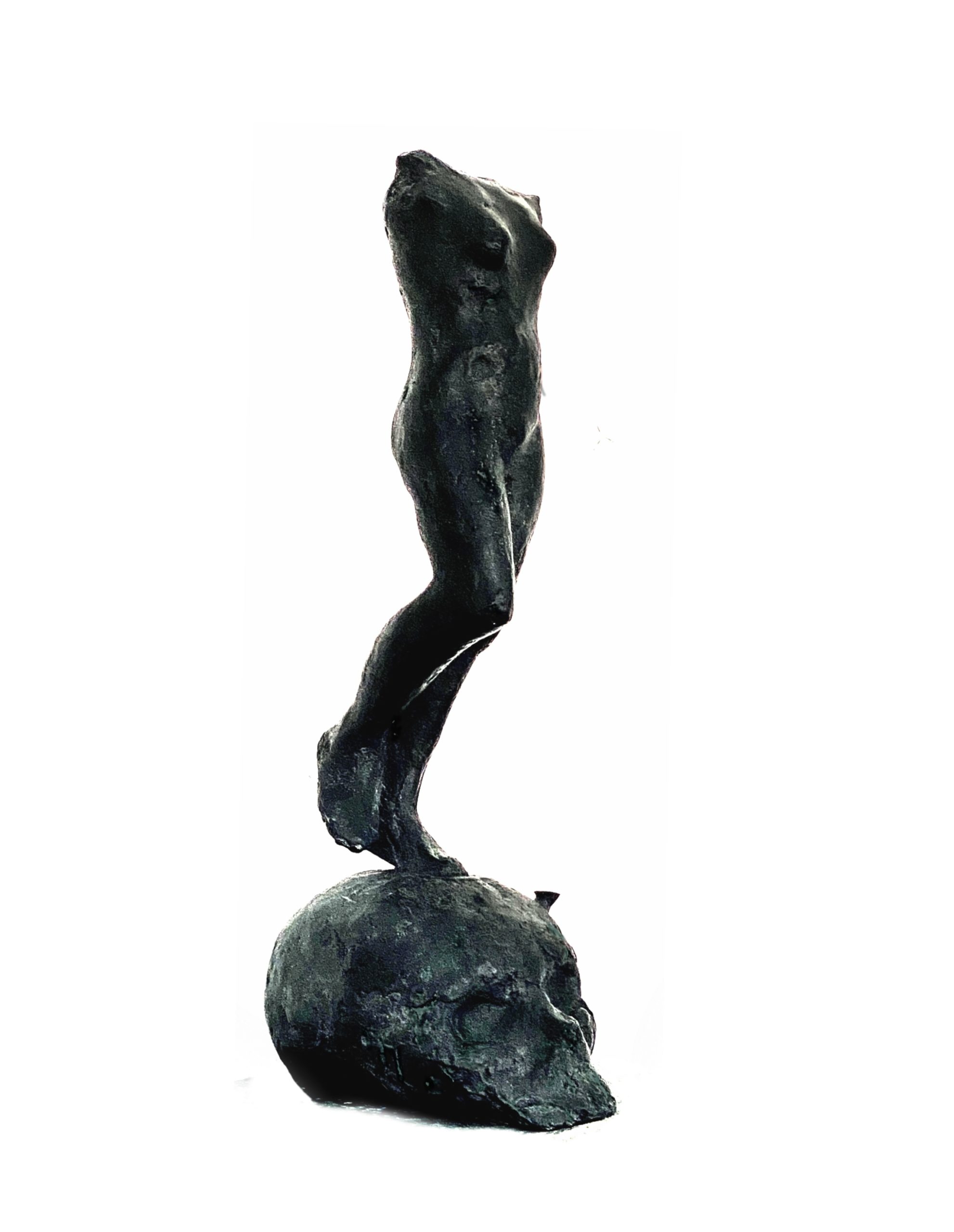 FREDRIK WRETMAN, Spirit No 2.9, 2023.Brons, 23 cm h