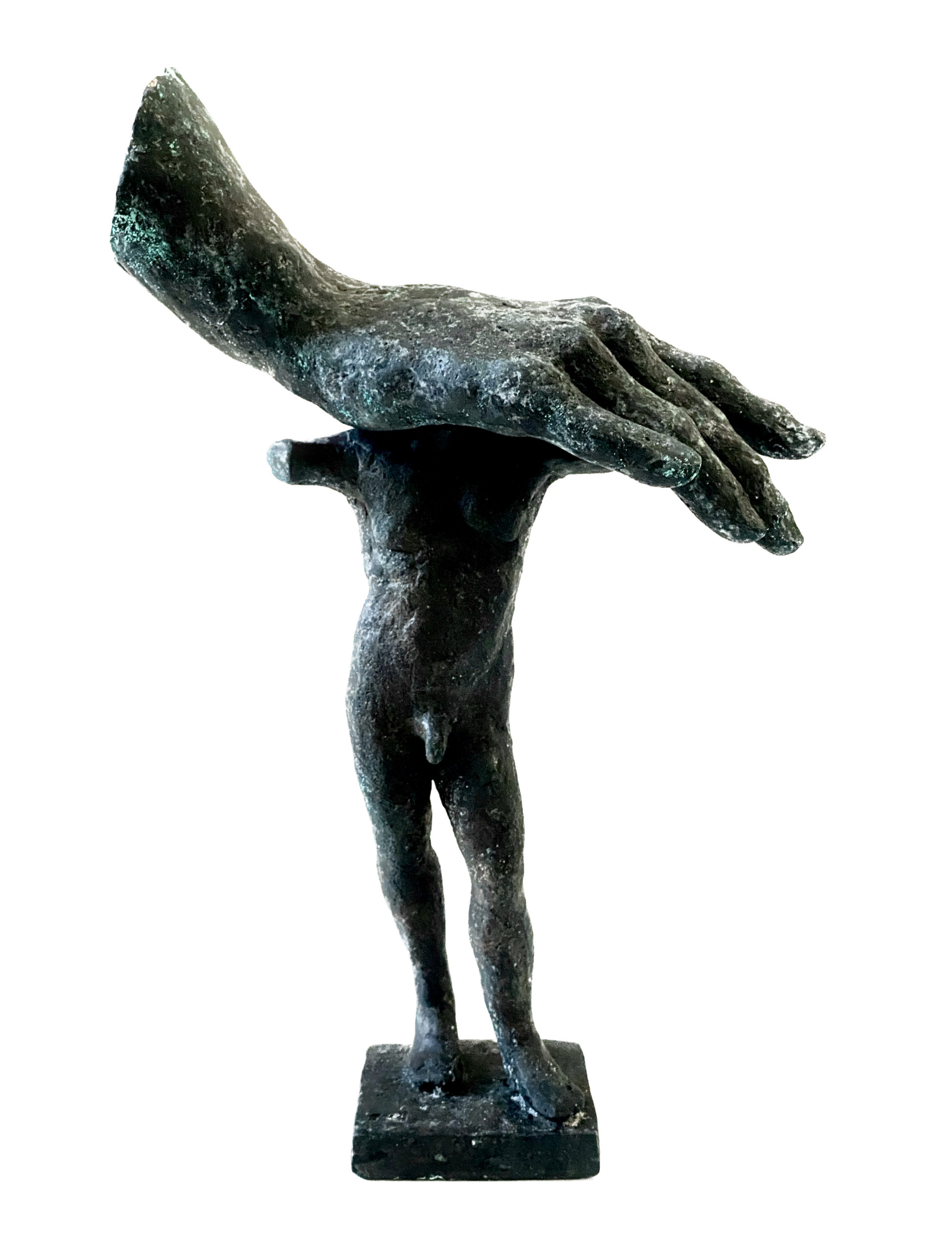 FREDRIK WRETMAN,Hands On, 2023. Brons, 32 cm. h