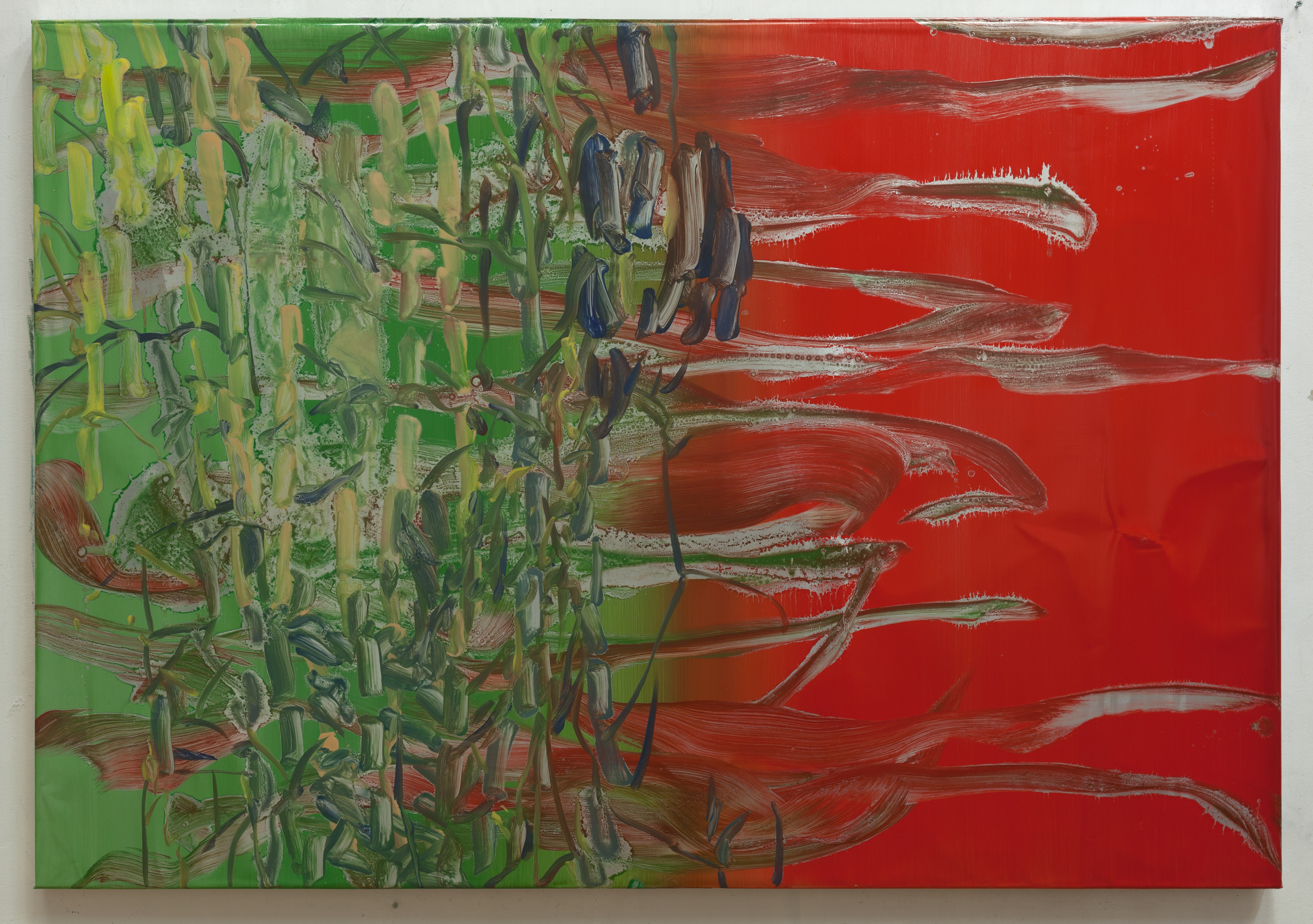 Henrik Eriksson, Utan titel (dhs 09), 2018 Oil on aluminium, 85 x 122 cm