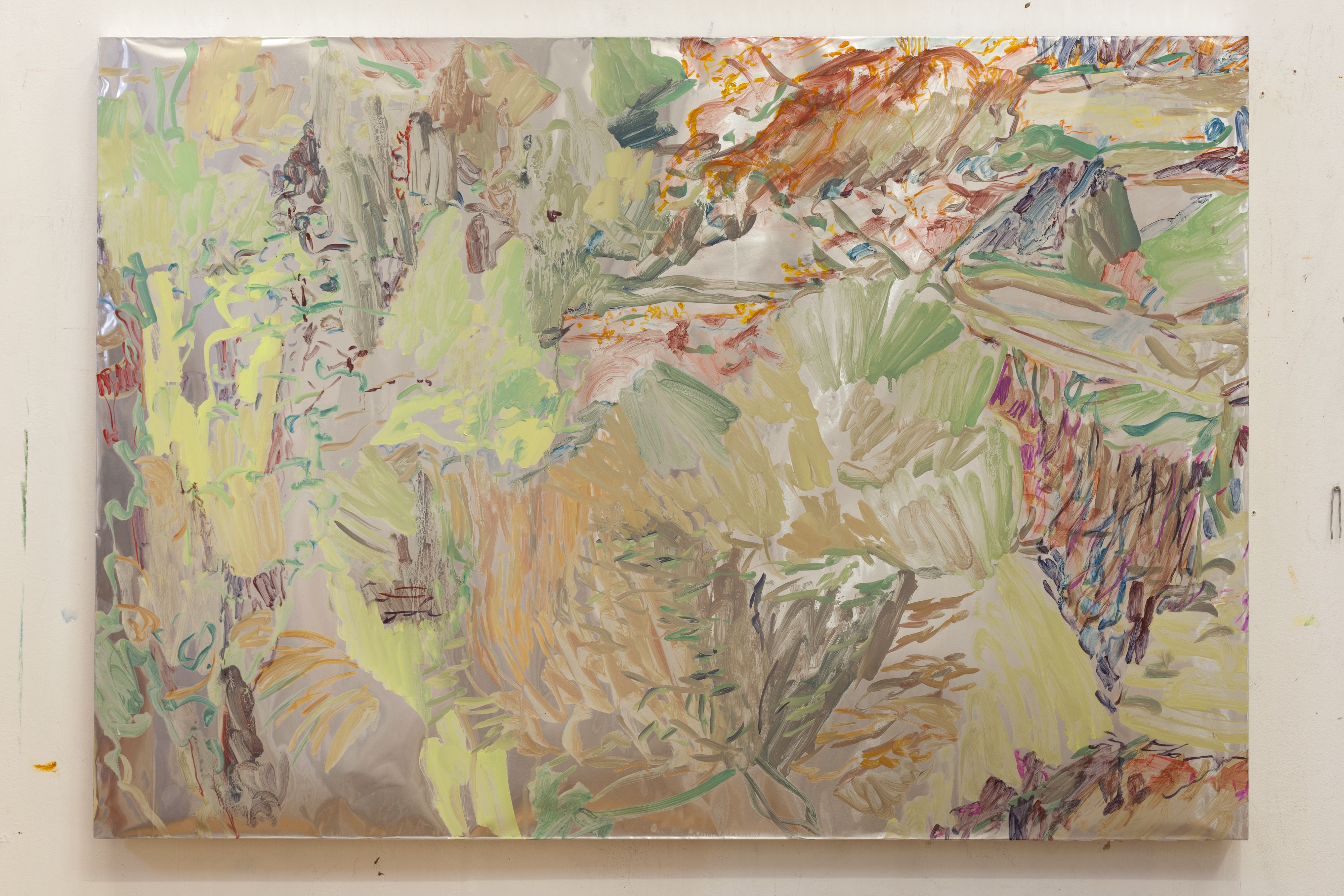 Henrik Eriksson, Utan titel (dhs x), 2018 Oil on aluminium, 85 x 122 cm
