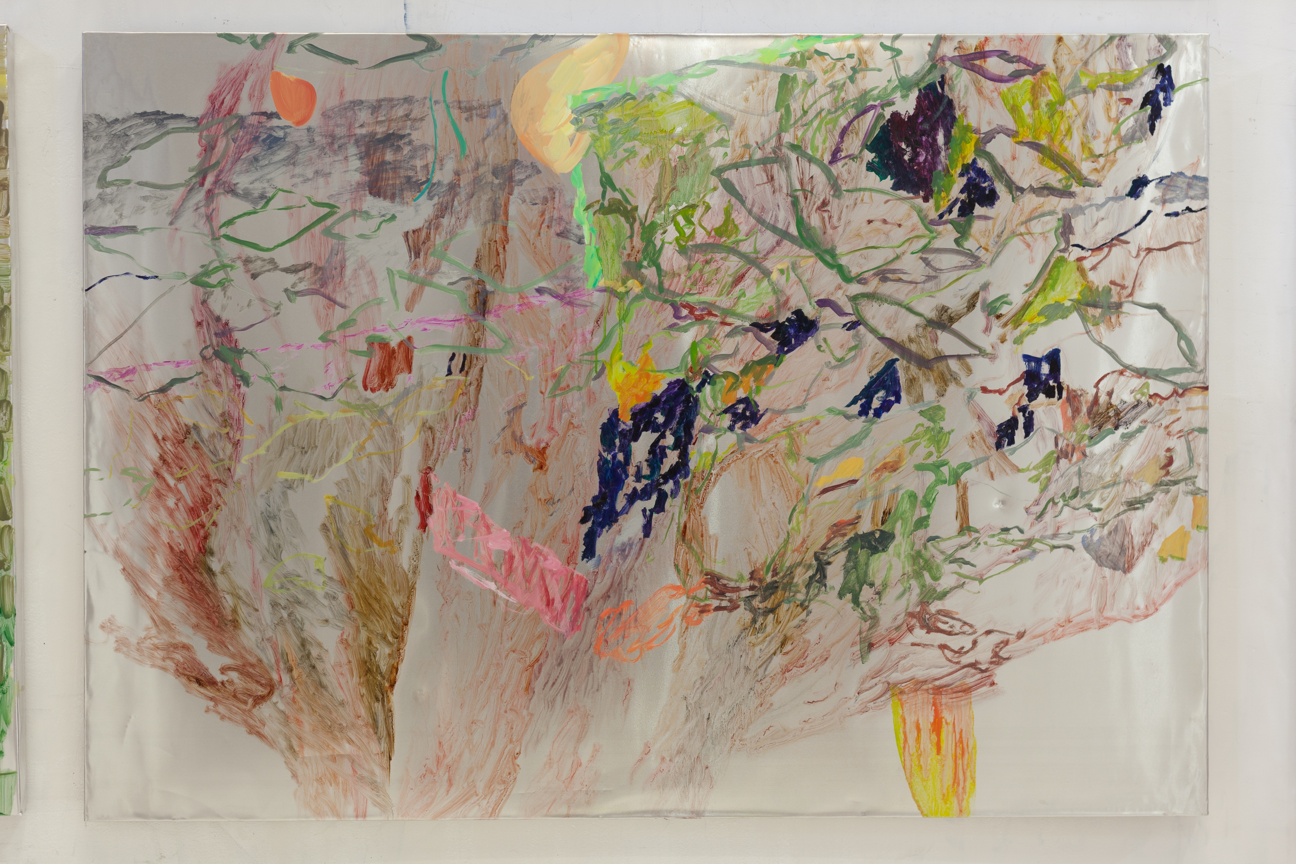Henrik Eriksson, Utan titel (dhs 02), 2018 Oil on aluminium, 85 x 122 cm