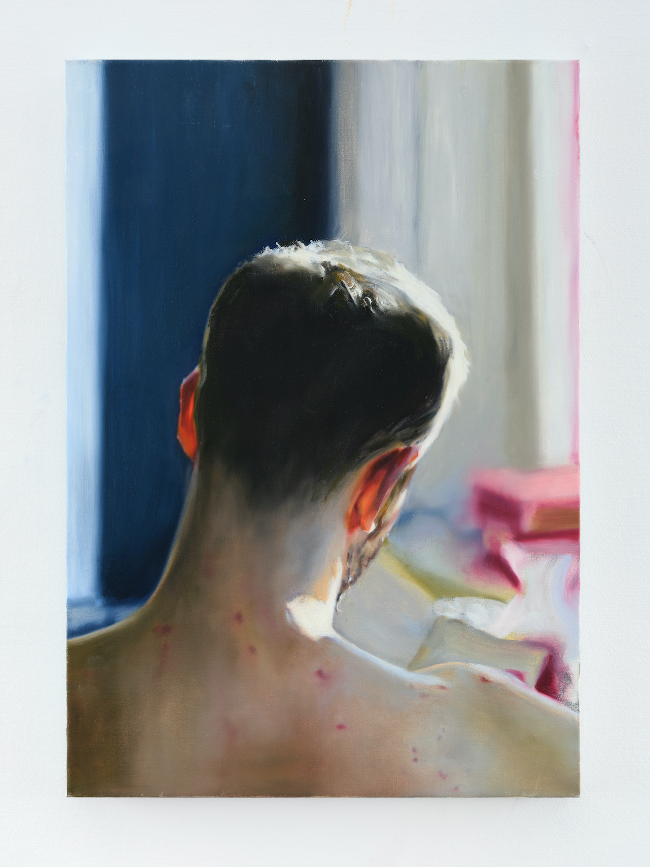 From the series: "THE WORDS" (2021 - 2022).
Neck (Nacke), 2022. Oil on canvas, 68 x 47 cm. Photo: Jean Baptiste Béranger