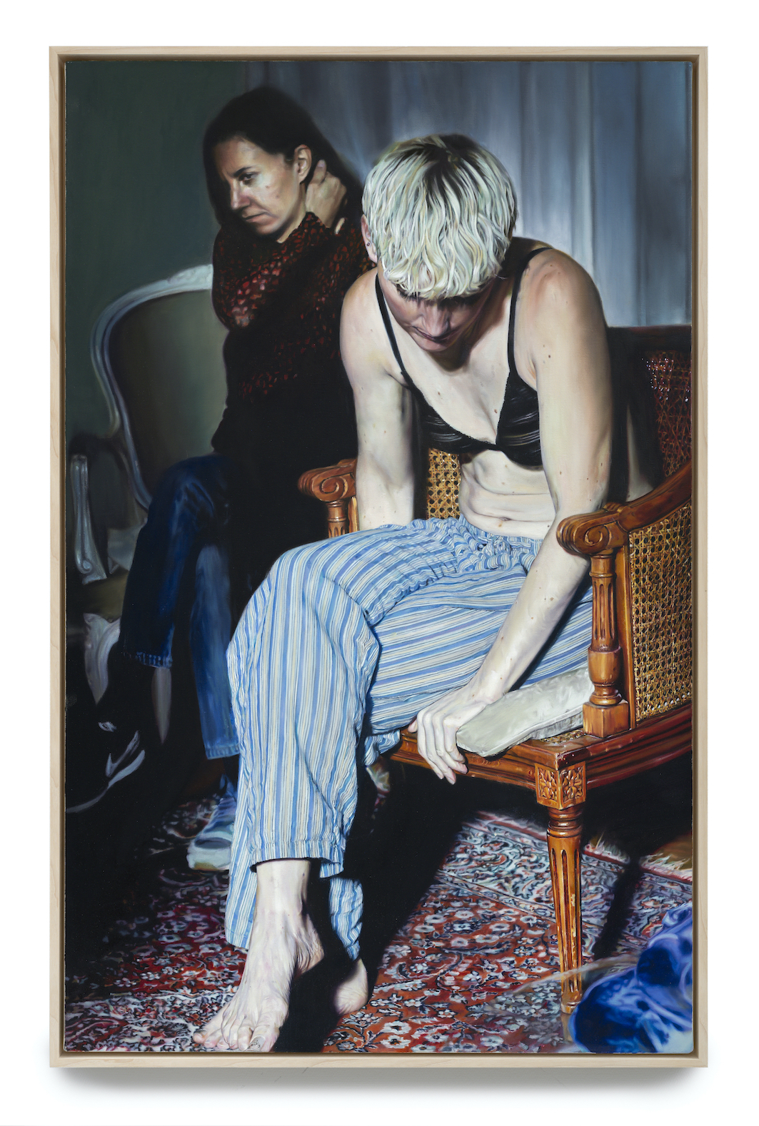From the series: "YL": (2020 - 2021).
"YL", 2020. Oil on canvas, 117 x 97 cm. Photo: Jean Baptiste Béranger