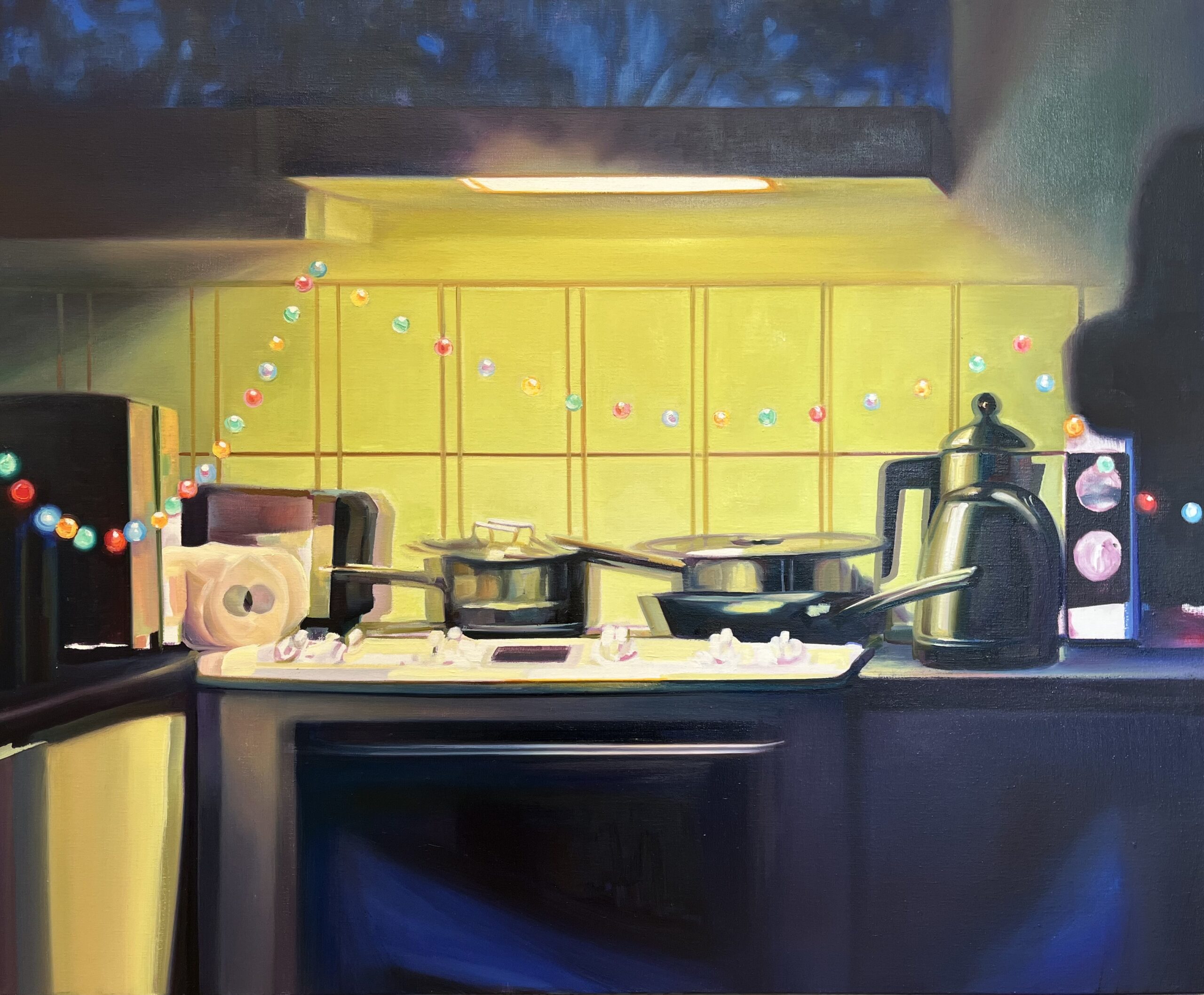 Pauliina Pietilä:
KÖK, 2024
olja på duk,
90 x 110 cm