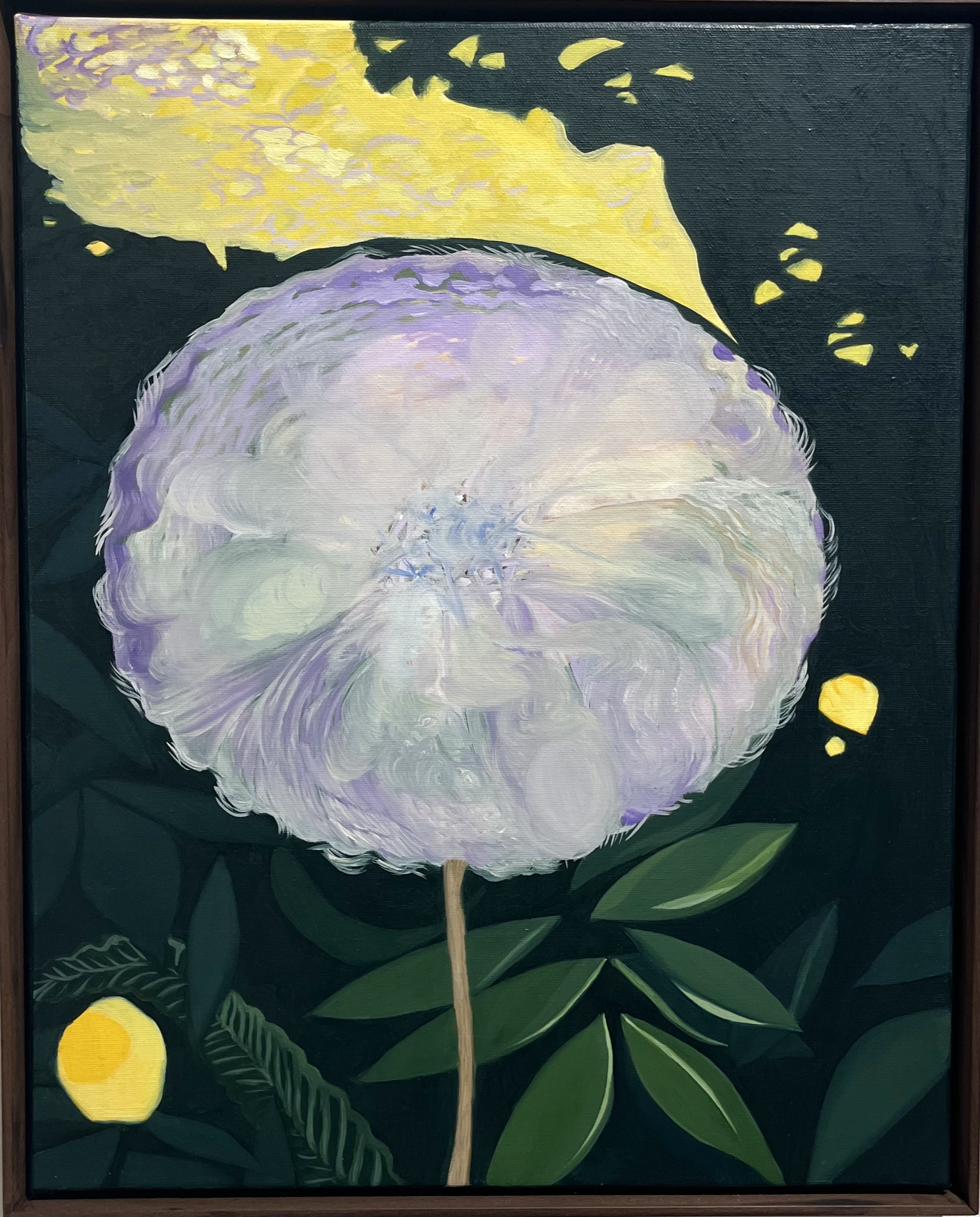 Hjördis Greta Gudmundsdottir:
MASKROS I, 2025
akryl och olja på duk
52 x 42 cm