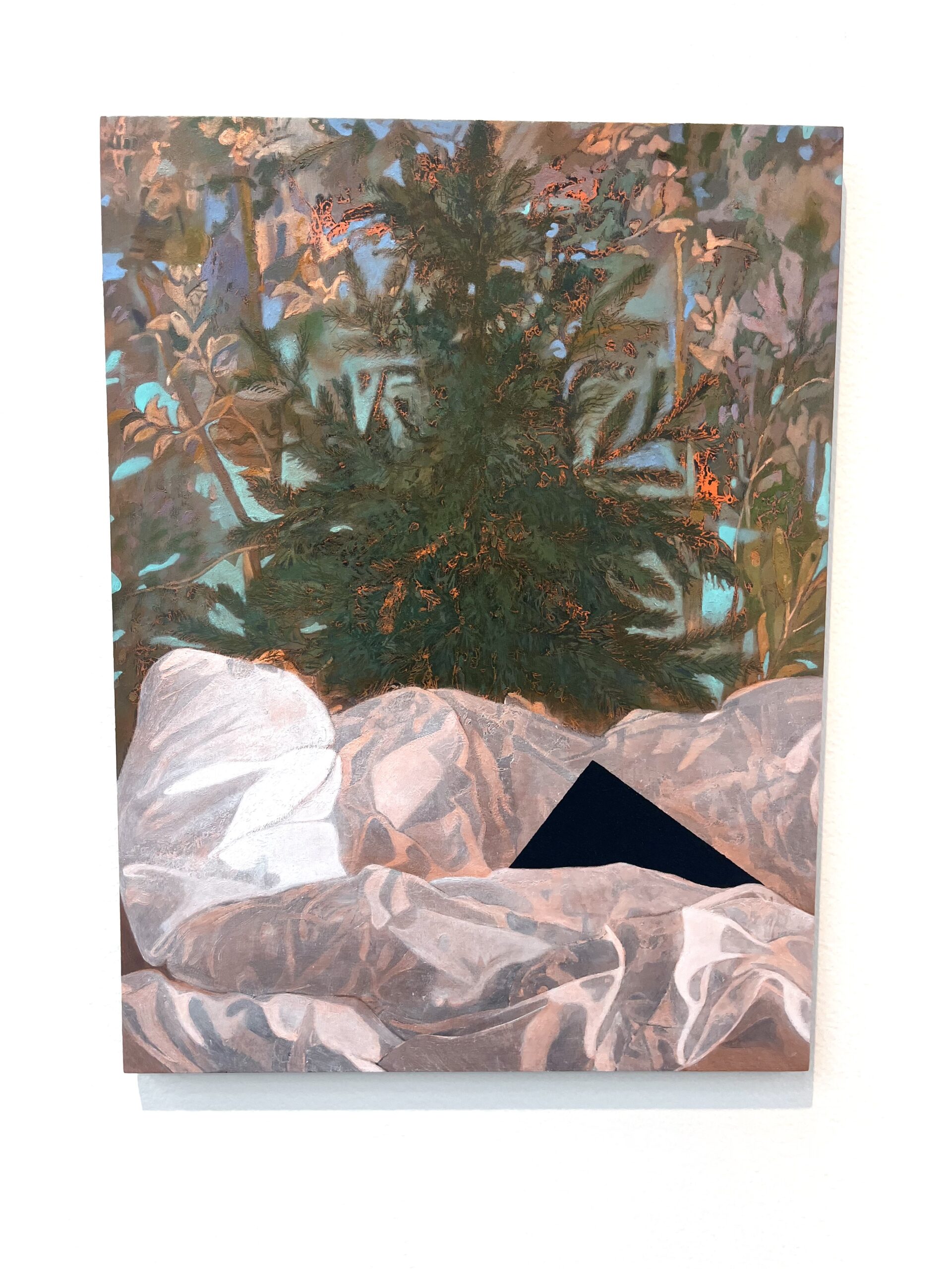 LIsa D Manner: "Flat Screen", 2025. Oil on panel,
40 x 30 cm
